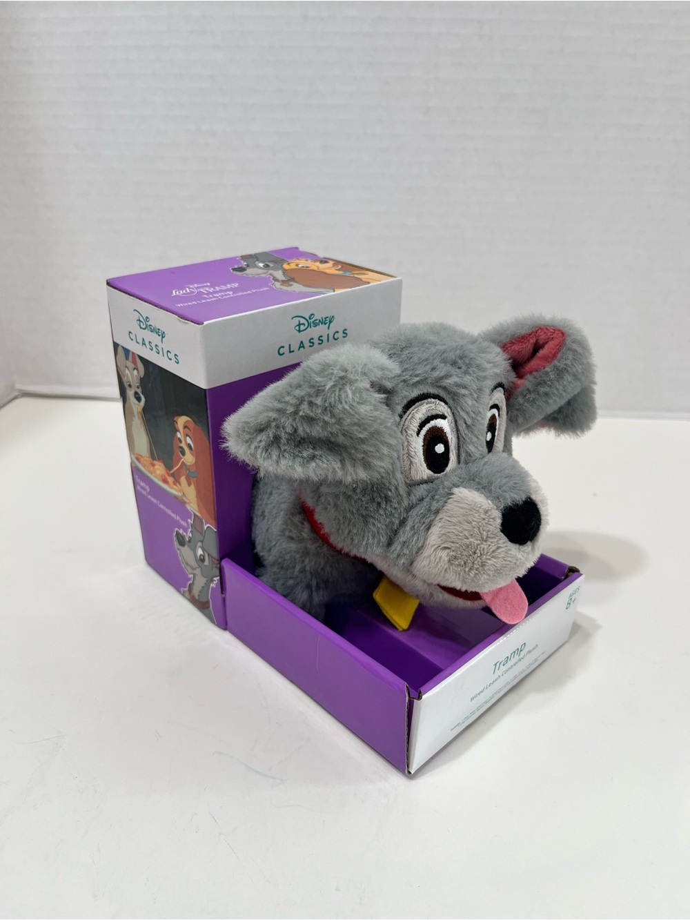 DISNEY Classics Tramp wired Leash Controlled plush Lady and the Tramp toy NWT